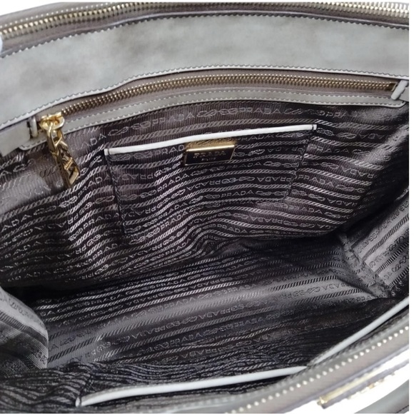 Prada Hand Bag Brown Enamel - Picture 8 of 9